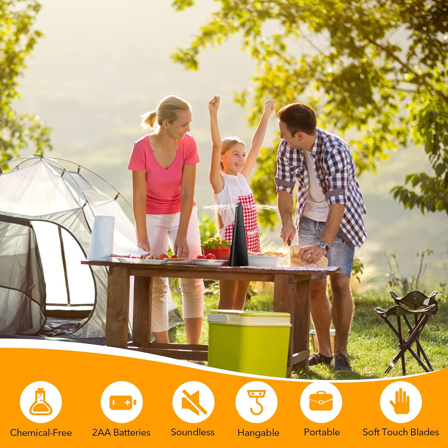 👍Last Day Promotion 60% OFF💥Portable & Soundless Fly Fans for Tables