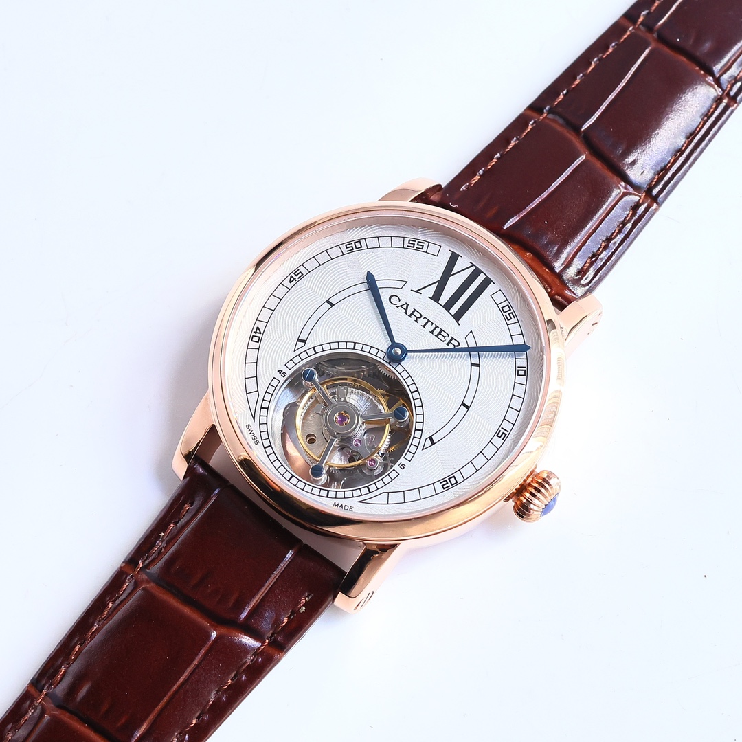 Cartier True Flywheel KF1 Rotonde de Cartier Tourbillon Cadran Love Tourbillon Watch