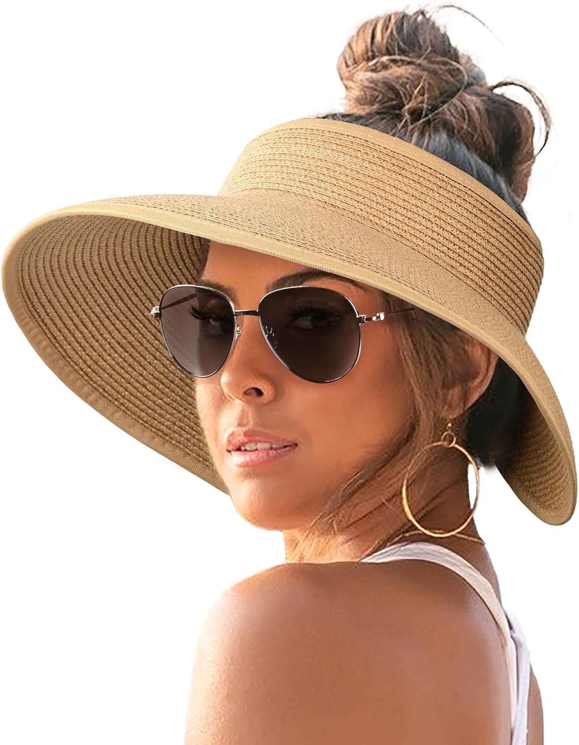 🔥🔥Foldable UV UPF Straw Wide Brim Sun Visor Hats - Buy 2 Get Free Shipping Now!!!