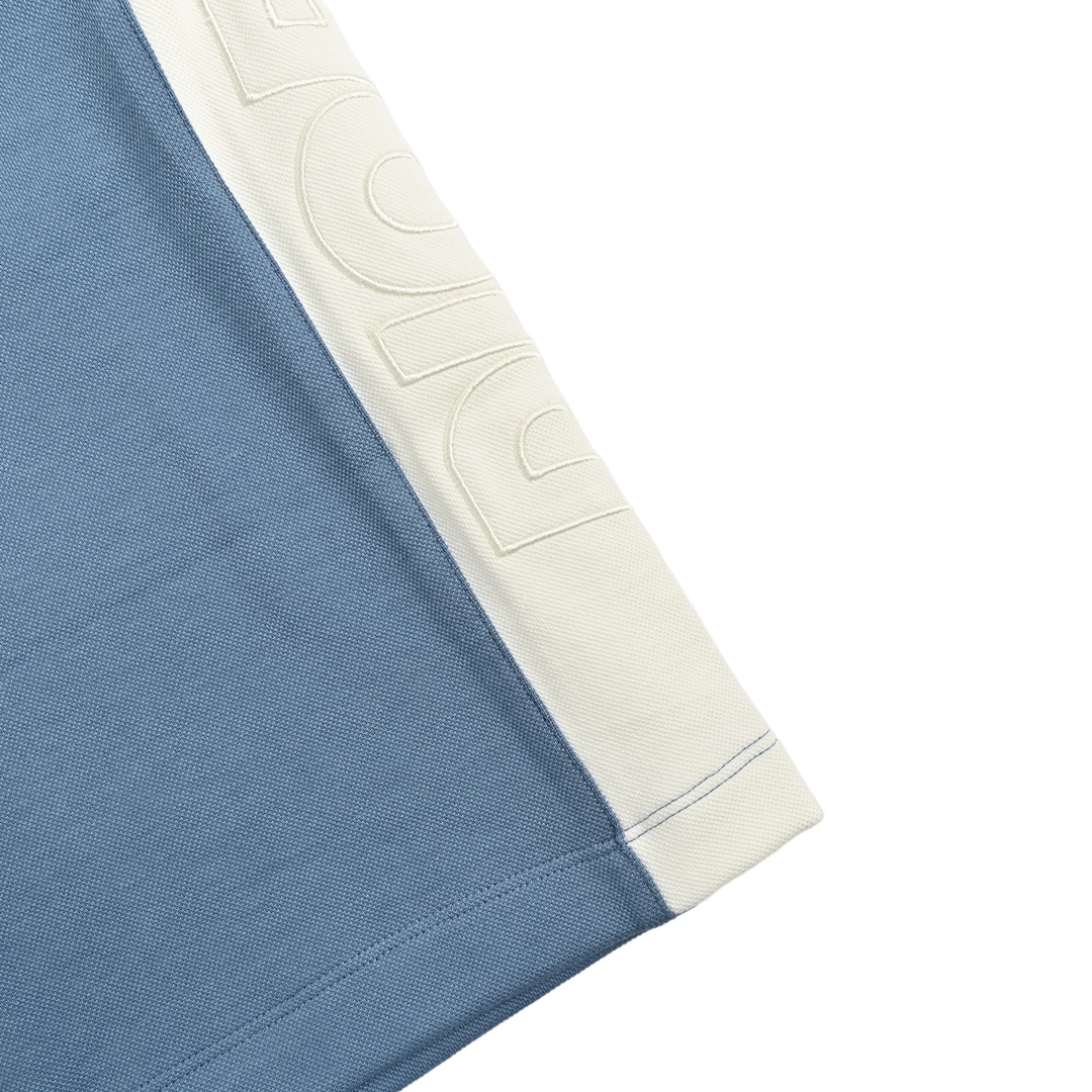 Dior 24ss side embroidered lettering contrast shorts