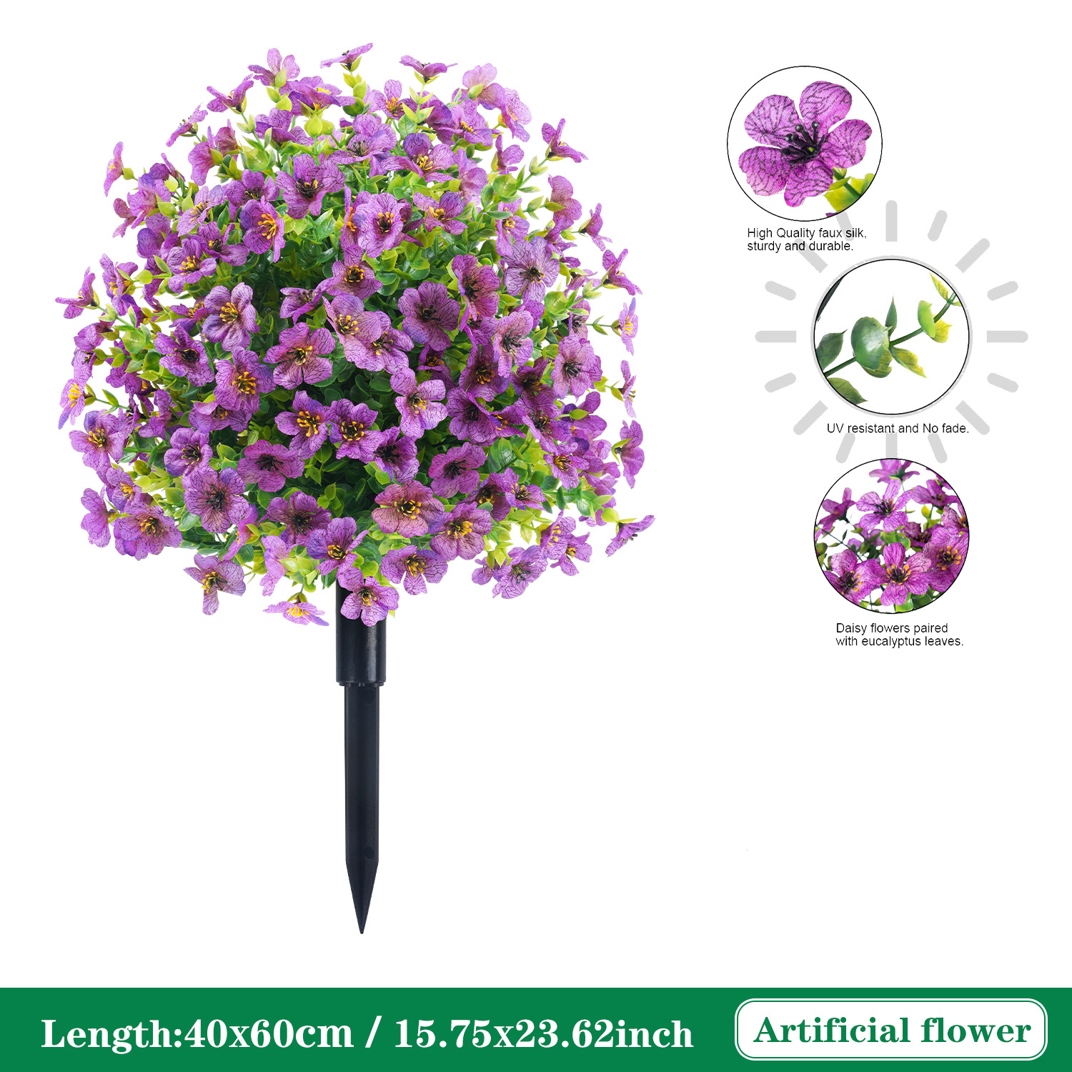 🌺🌺Artificial Violet Flower Potted Plant (UV Resistant - Spring and Summer Garden Decoration)