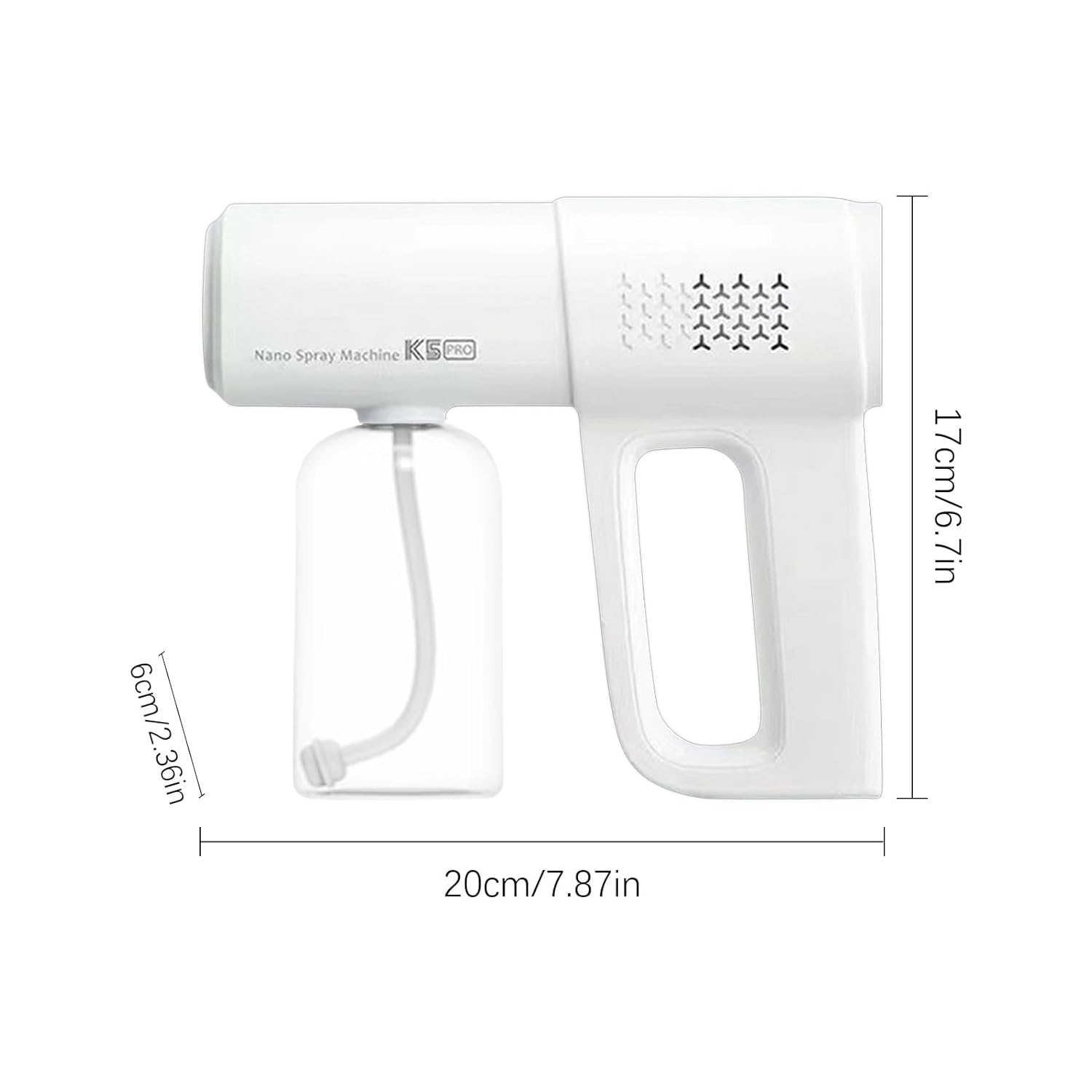 Professional Disinfectant Atomizer, Nano Sprayer with Blue Light