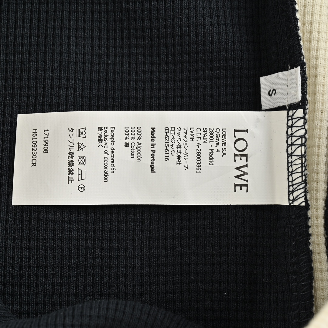 Loewe Colorblock Embroidered Waffle Shorts
