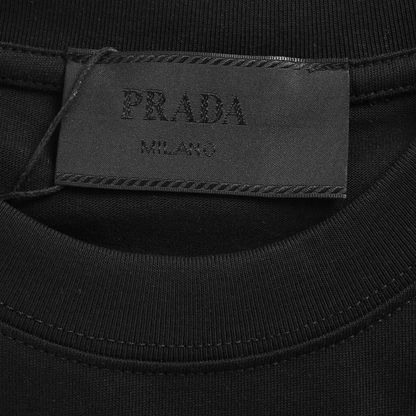 Prada 25ss chest color block logo short sleeve