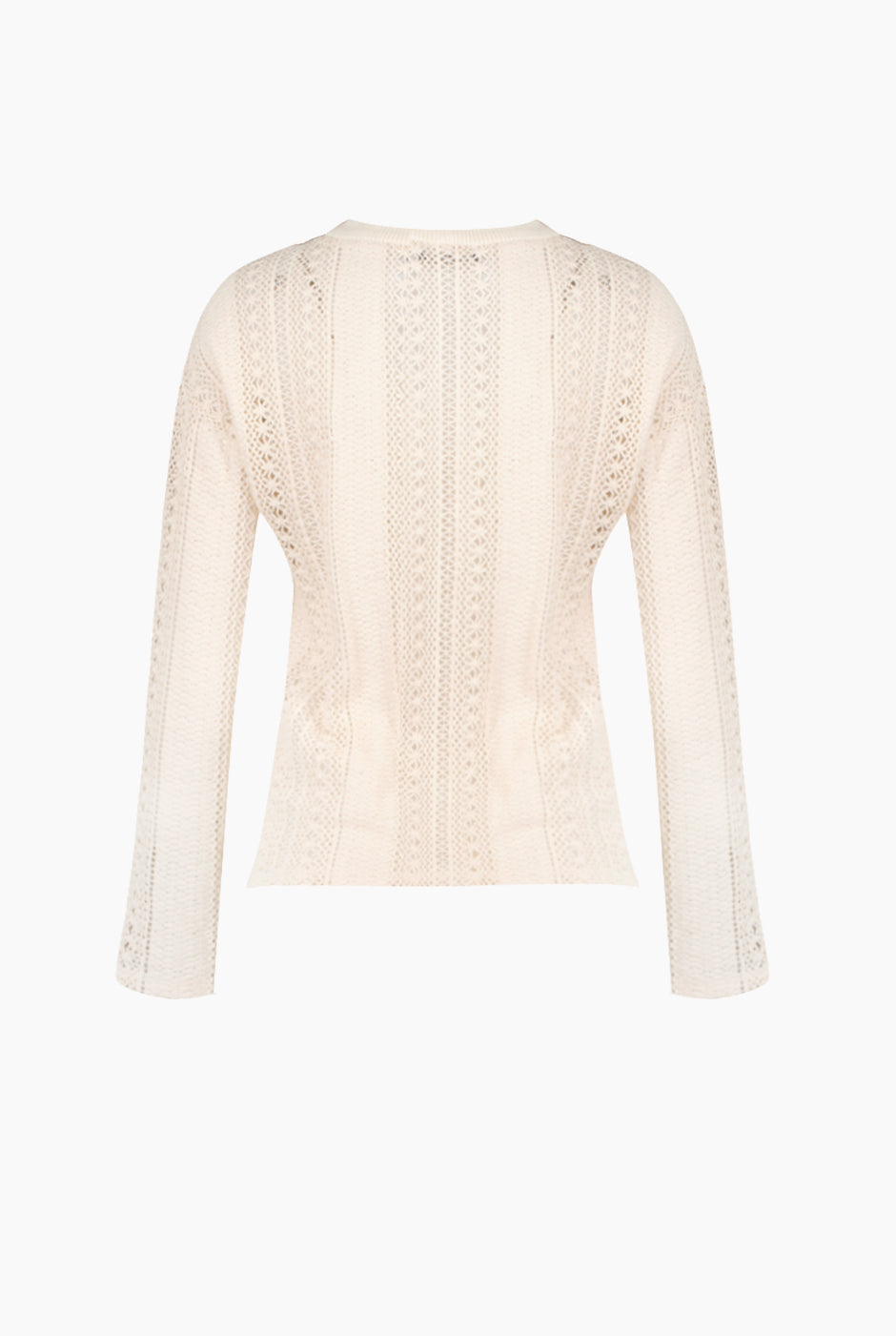 Blusa tejida en color natural