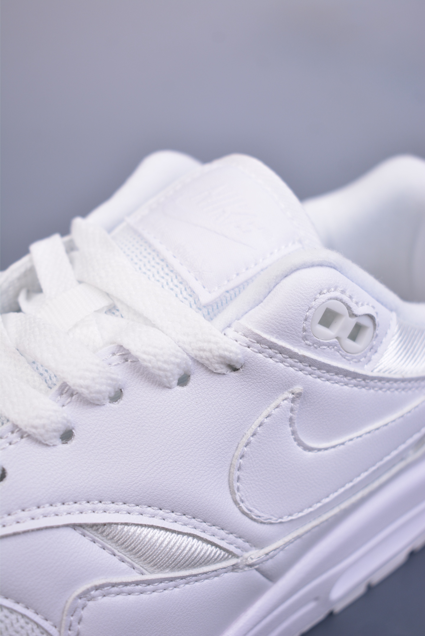 Nike Air Max 1 PRM Retro 'White' 87 Running Shoes Leather White 454746-107