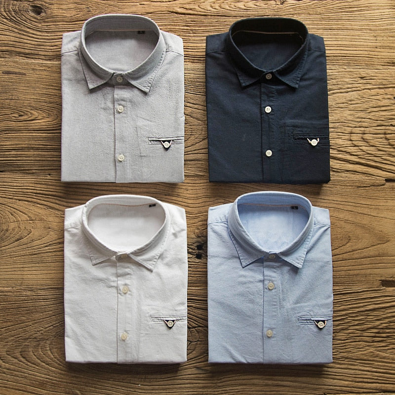 Men's Business Casual Button-up Shirt