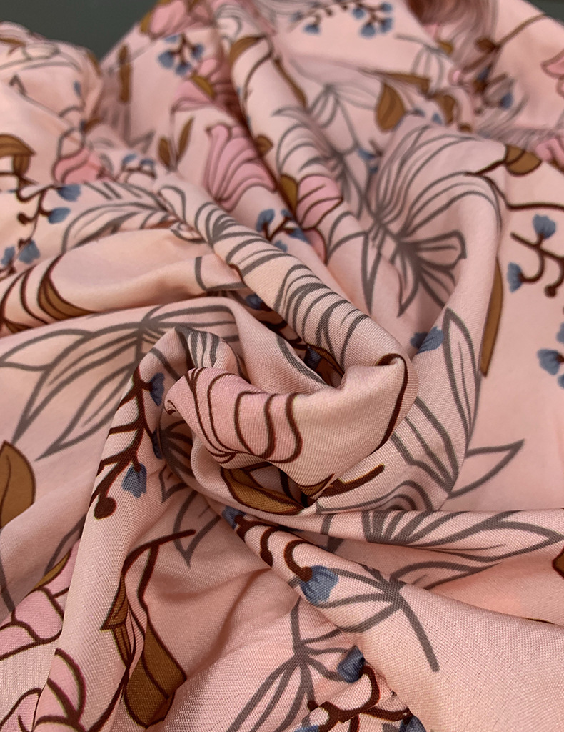 2024 The new fall model Casual Bohemian mid-length printed dress