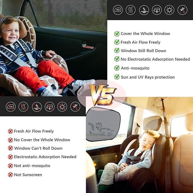 🔥Kaufen Sie 2 kostenlose Versandkosten🔥Auto-Moskitonetz für Sonnenschutz-Sonnenschutz (4 Stück)