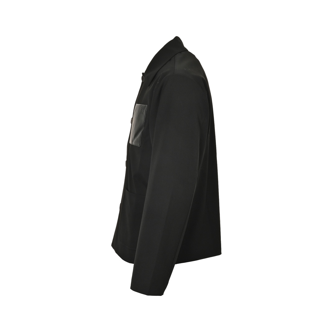 Loewe 24Fw three-pocket wool work collar jacket