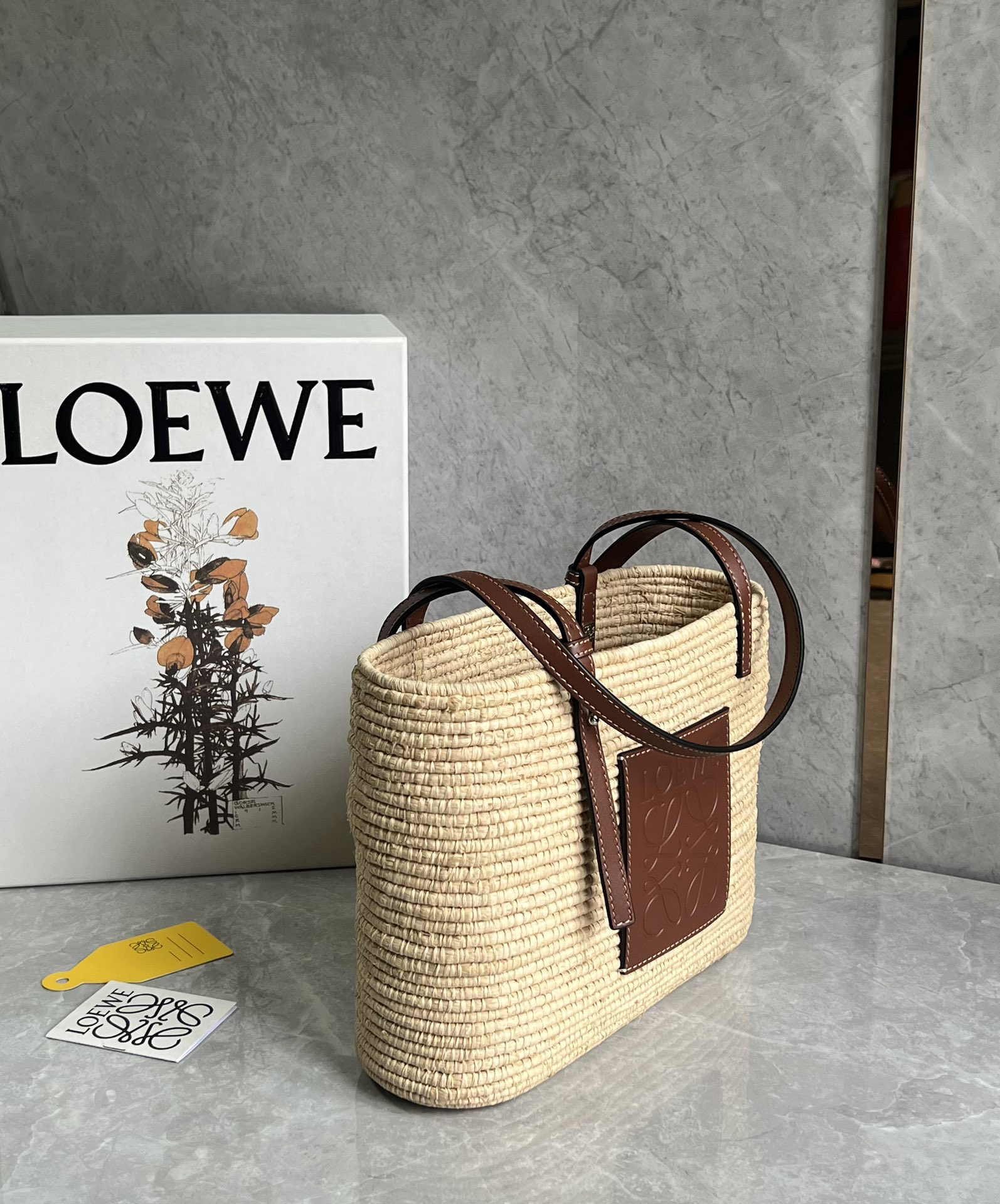 Loewe basket square vegetable basket 1003