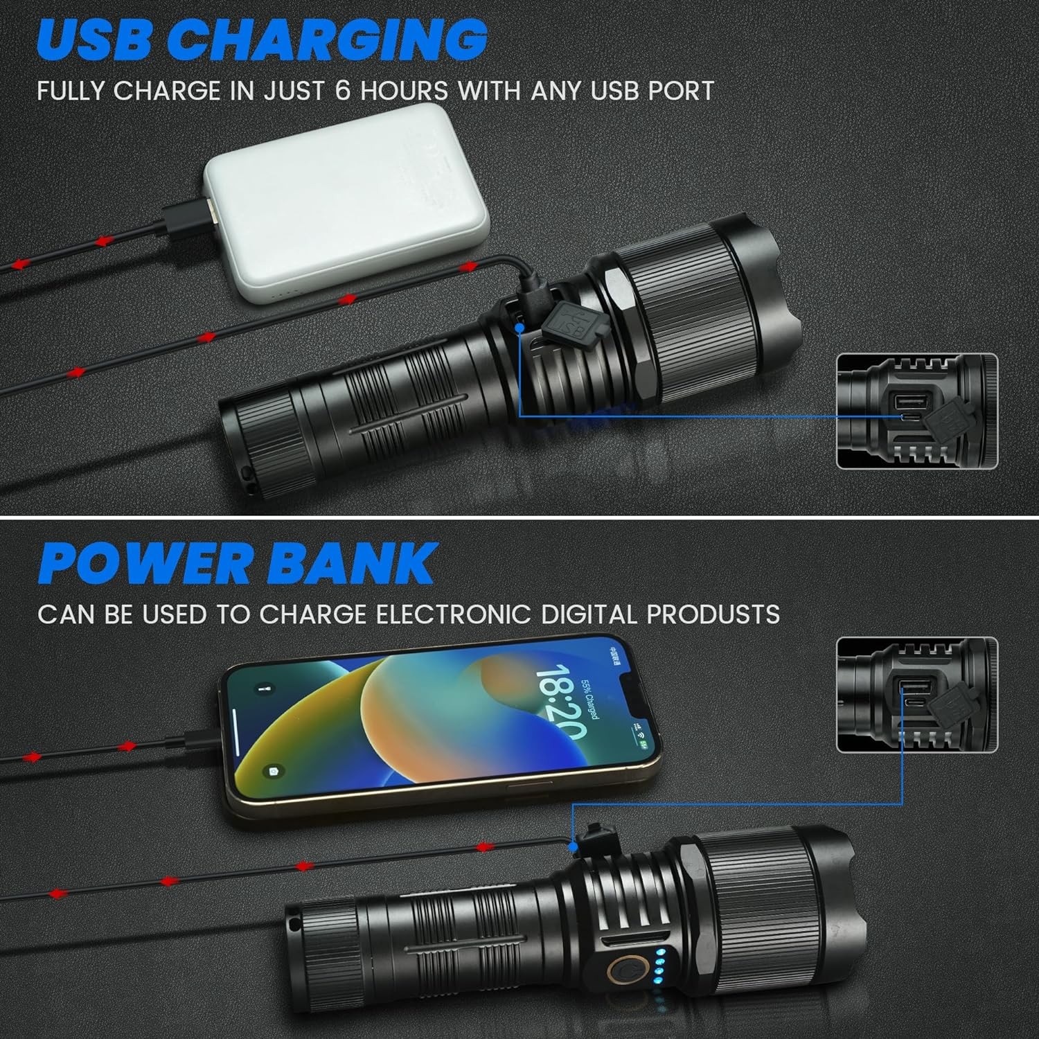 New German 900000 lumens Waterproof Tactical Spot Lights