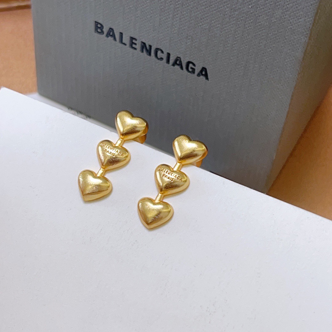 Balenciaga Heart Earrings