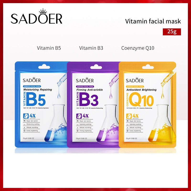 Vitamin series mask moisturizing repair B5 nourishing hydrating mask skin to keep vitality and health
