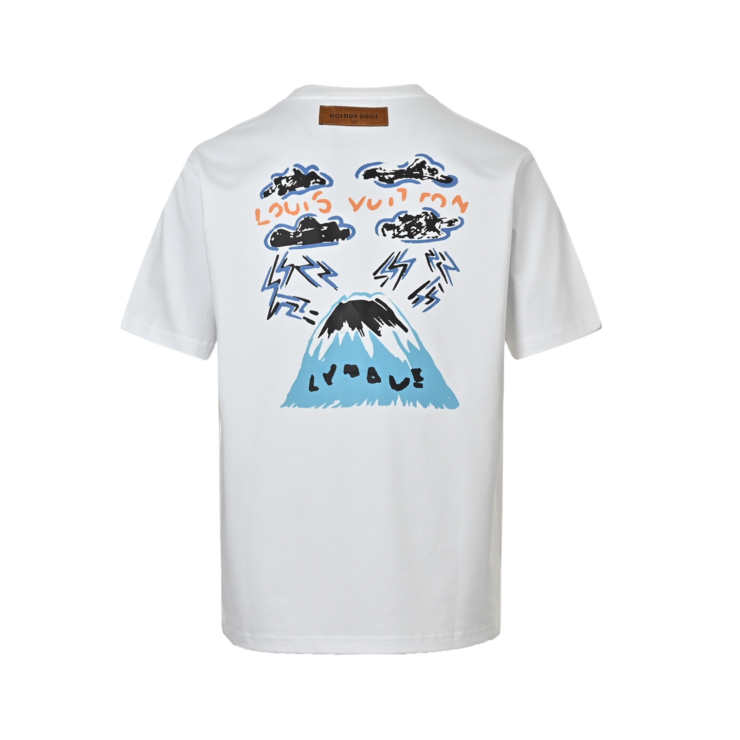 Louis Vuitton 25ss volcano print short sleeve