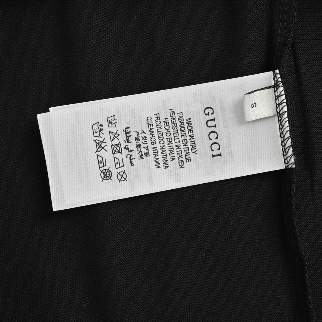 Gucci 24ss flame double G embroidered short sleeve
