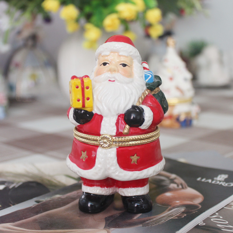 🎄Early Christmas Sale 49% OFF🎄Christmas Hand Painted Ceramic Jewelry Box