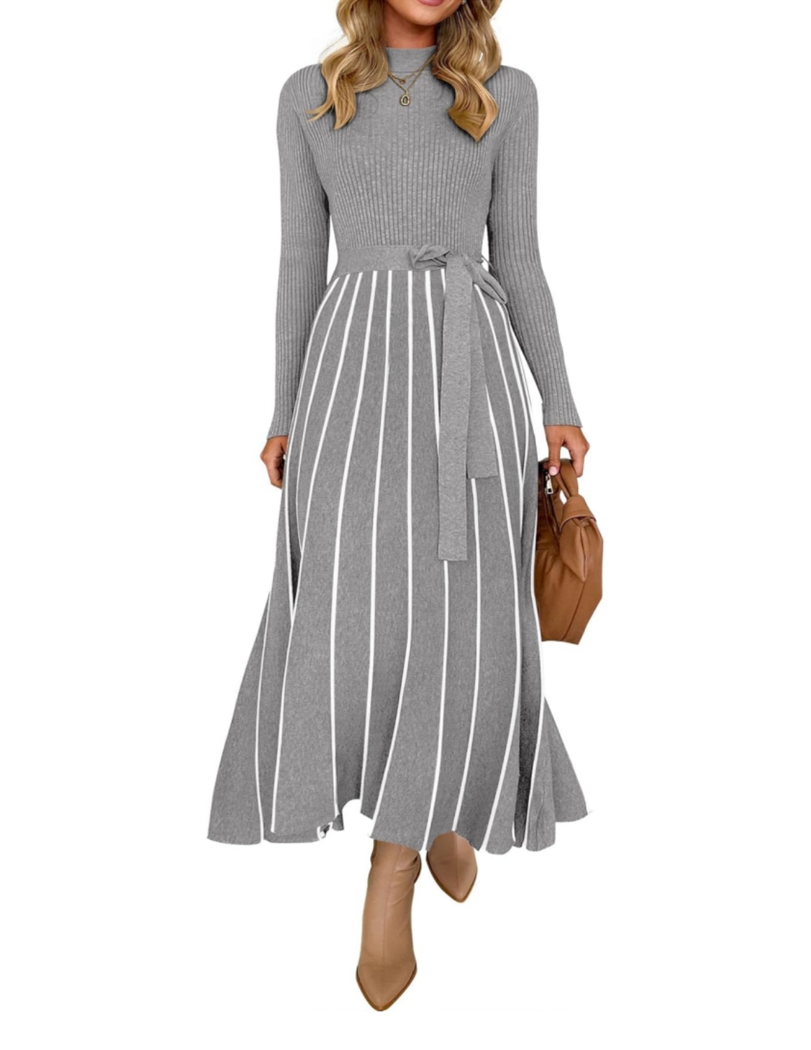 On Sale🔥Womens Fall / Winter Trendy Solid Color Sweater Dress