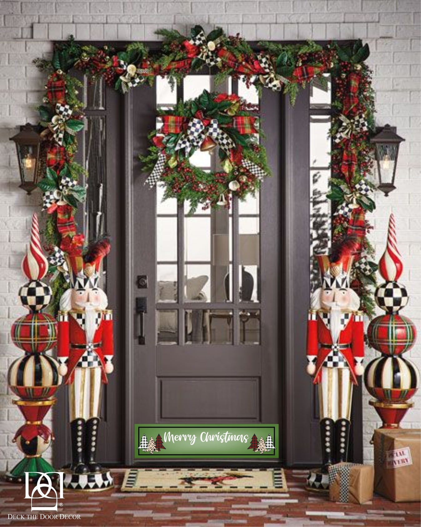 🎅2024 Christmas Promos🔥Deck the Door Decor | Rubber Magnetic Kick Plates | 8