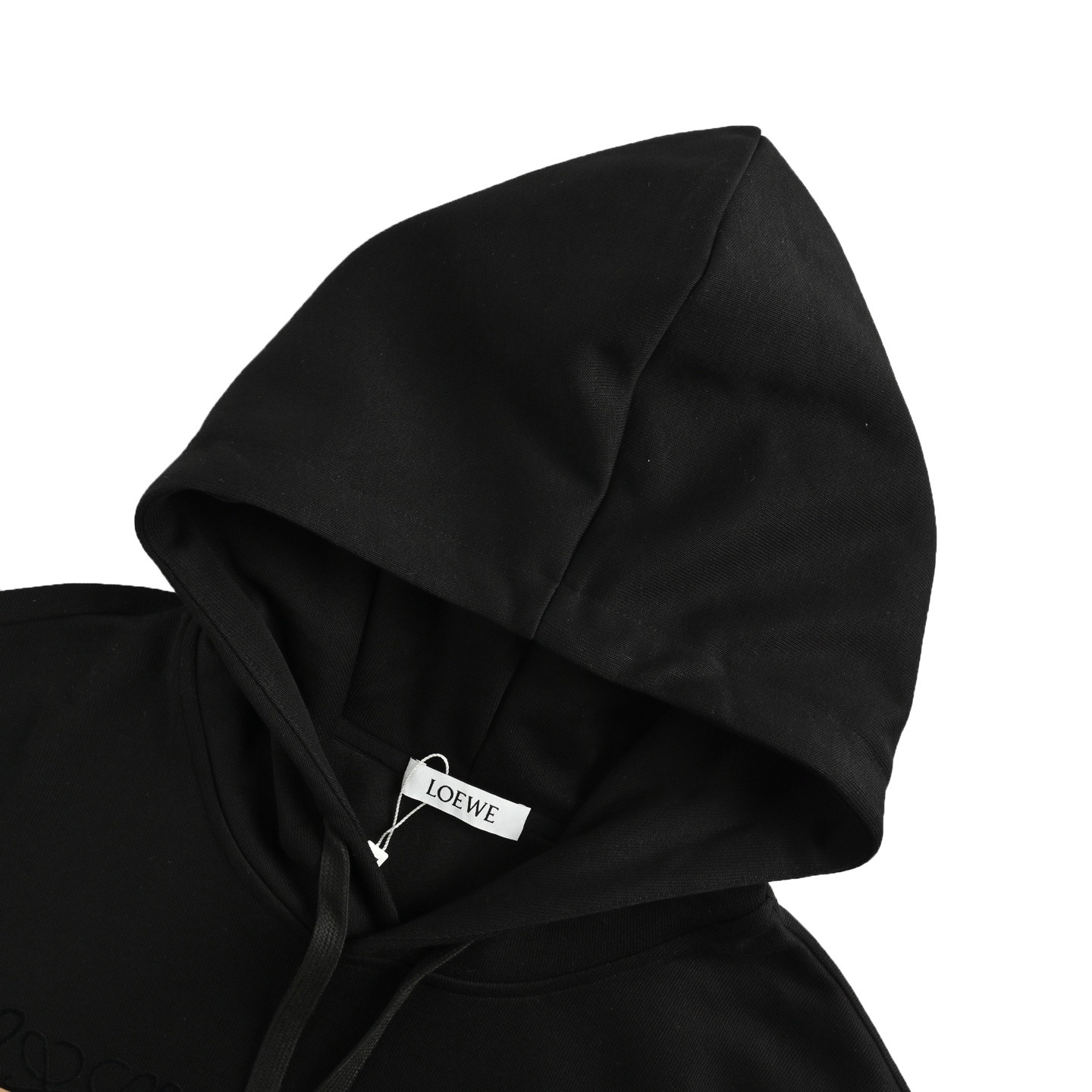 Loewe 25Fw towel patch lettering hooded sweatshirt