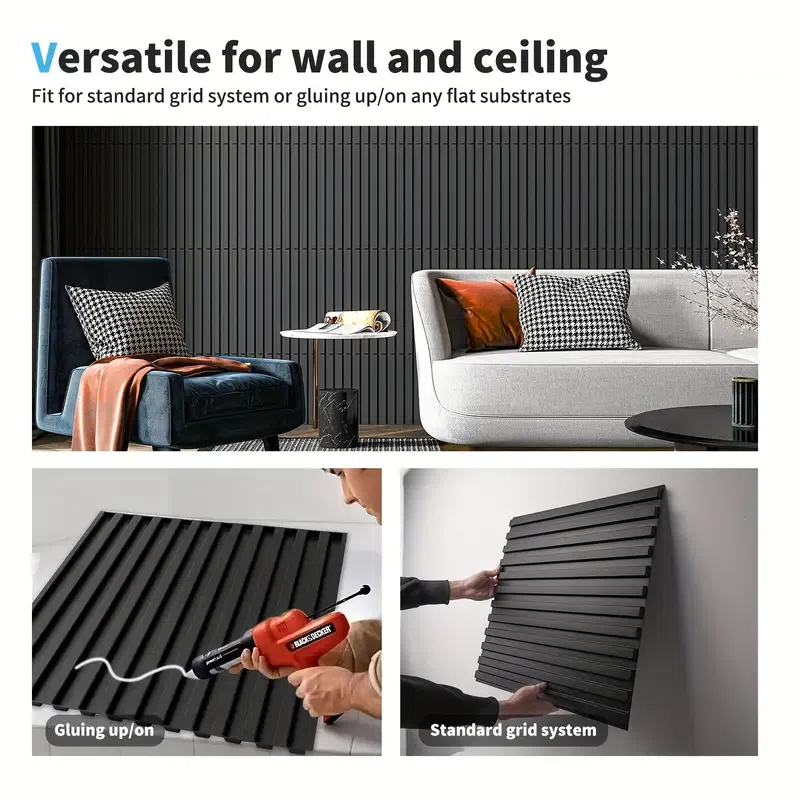 PVC Three - Dimensional Stereoscopic Decorative Wall Panels (11.8in*11.8in)