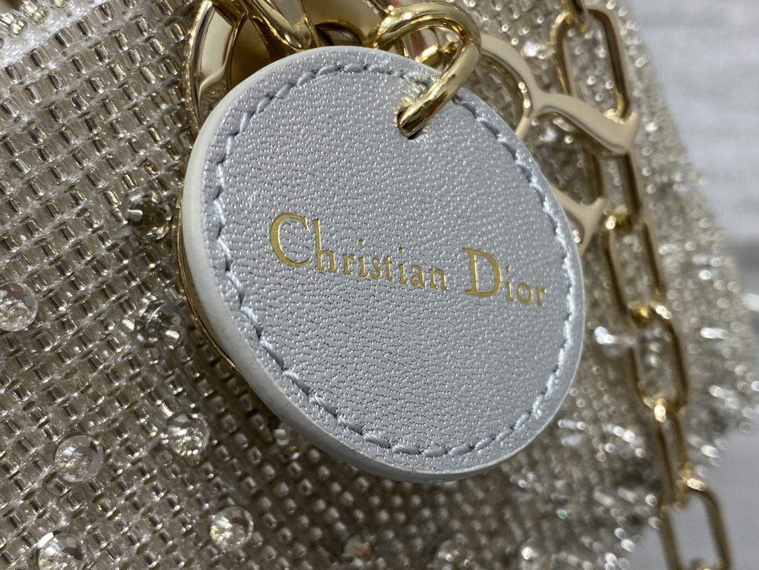 Dior Lady Limited Edition Beaded Horizontal Edition Princess Diana Bag