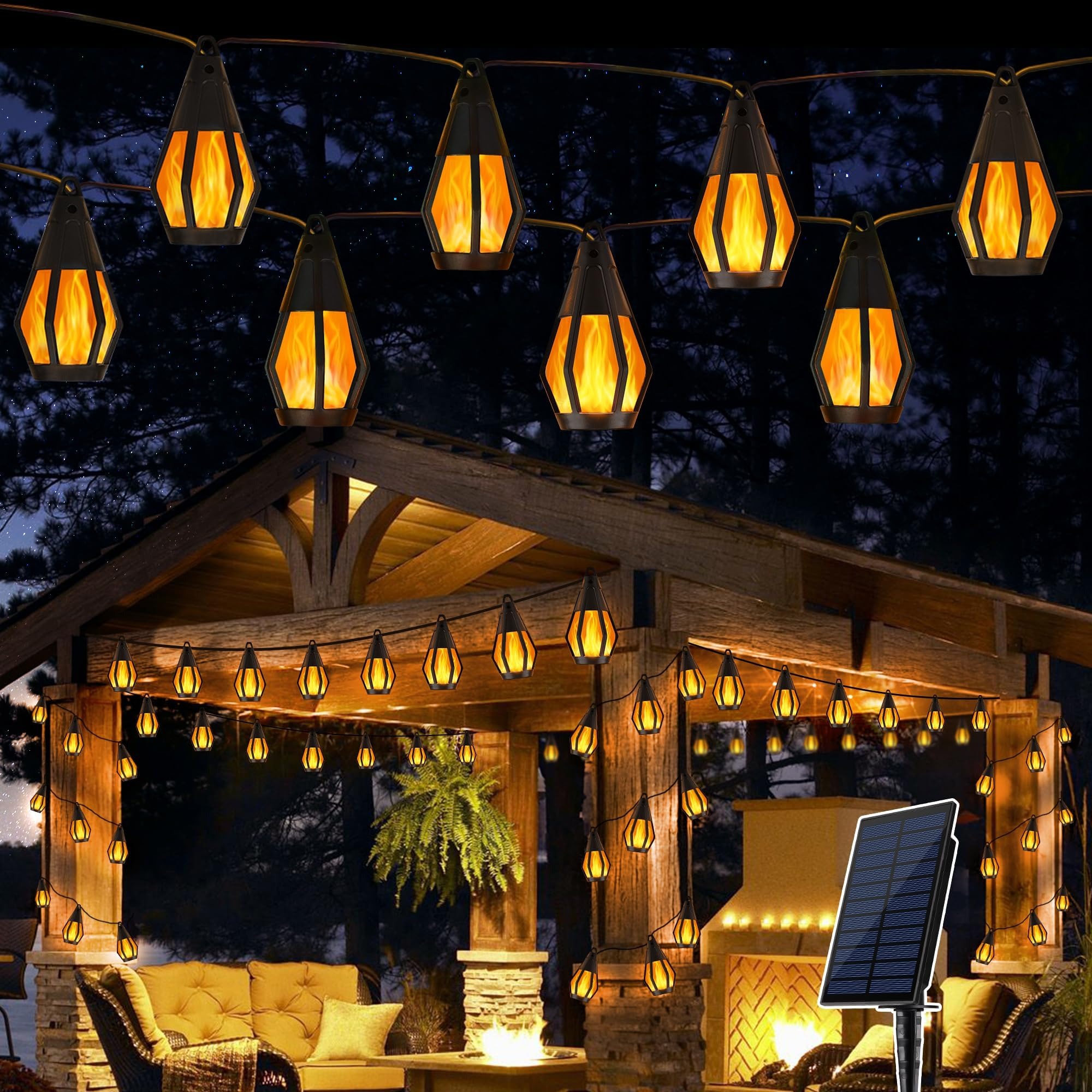 🔥ON SALE🔥Solar Flame String Lights