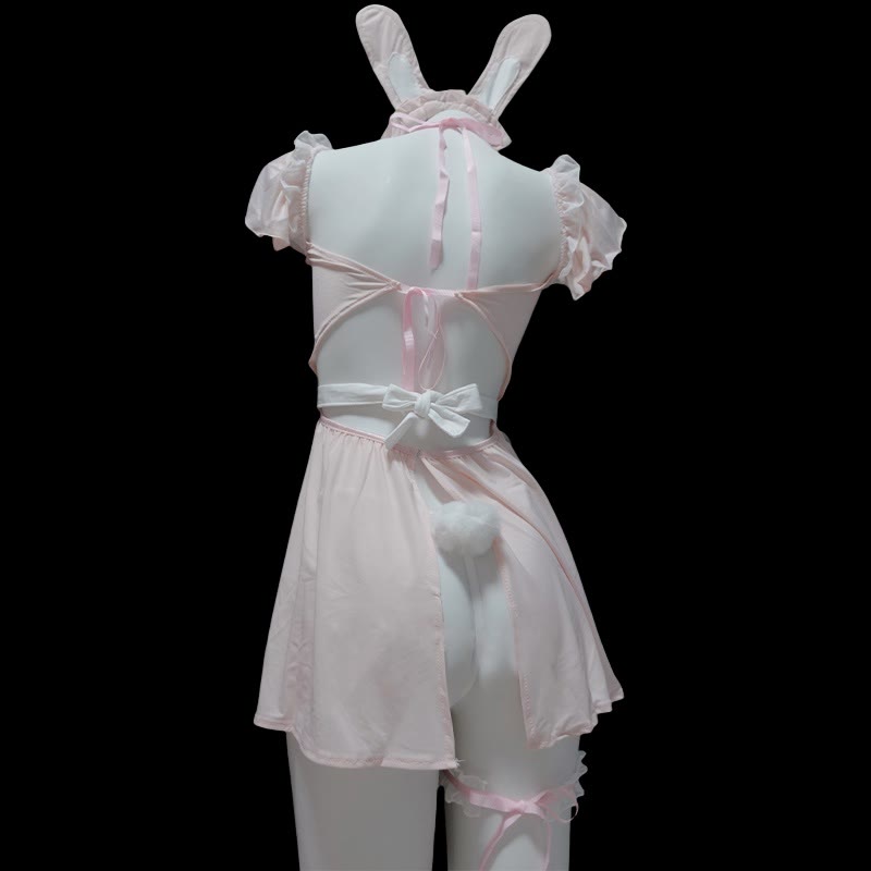 Bunny Maid See-through Lingerie Dress Set