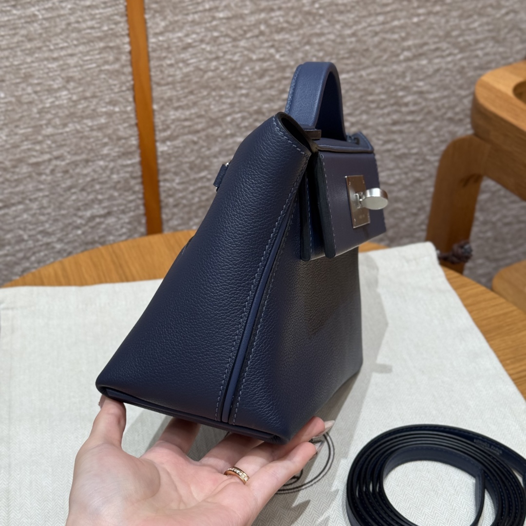 Hermes Kelly2424 73Blue saphir handbag (handmade custom)