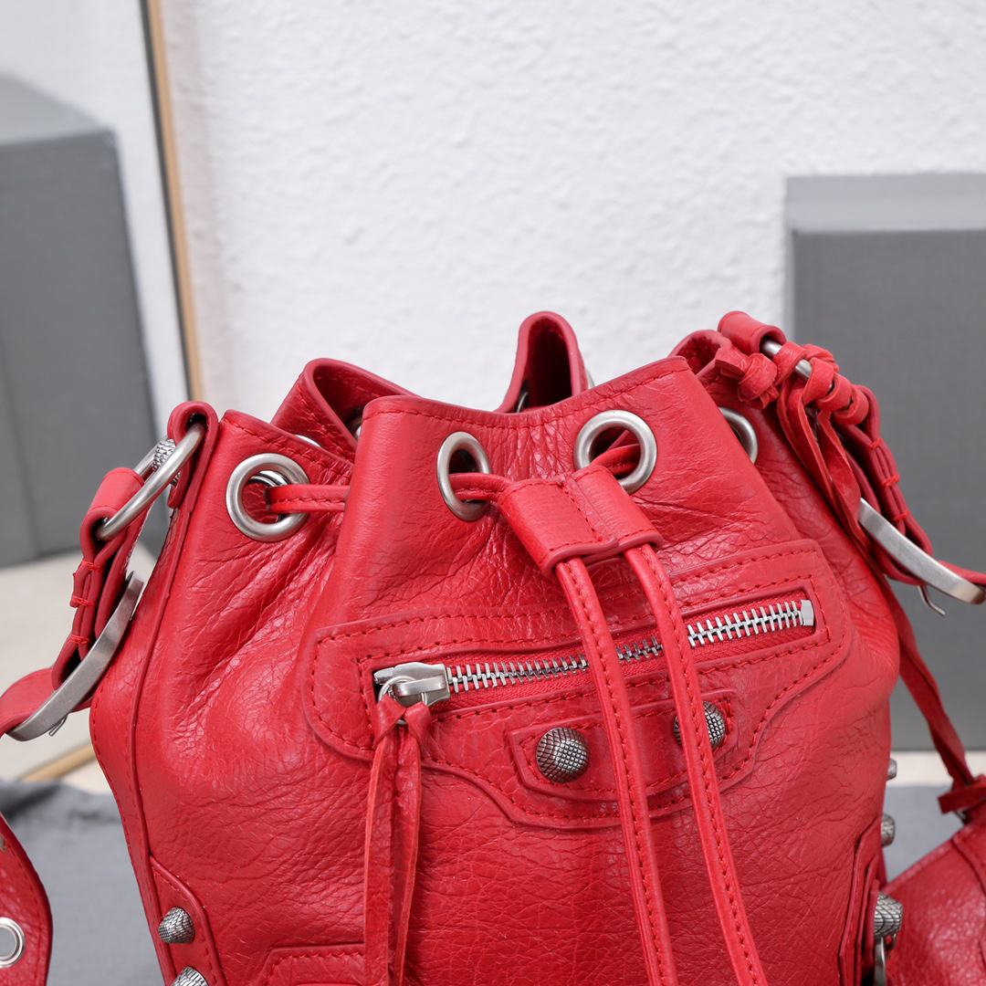 Balenciaga Lecagole Bucket Motorcycle Bag