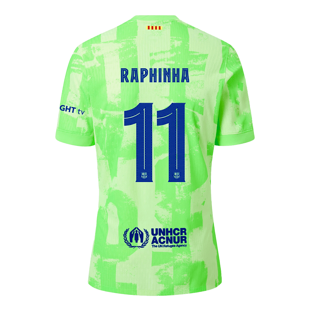 Authentic RAPHINHA #11 football shirt, Barcelona's third away shirt 2024/25 - UCL
