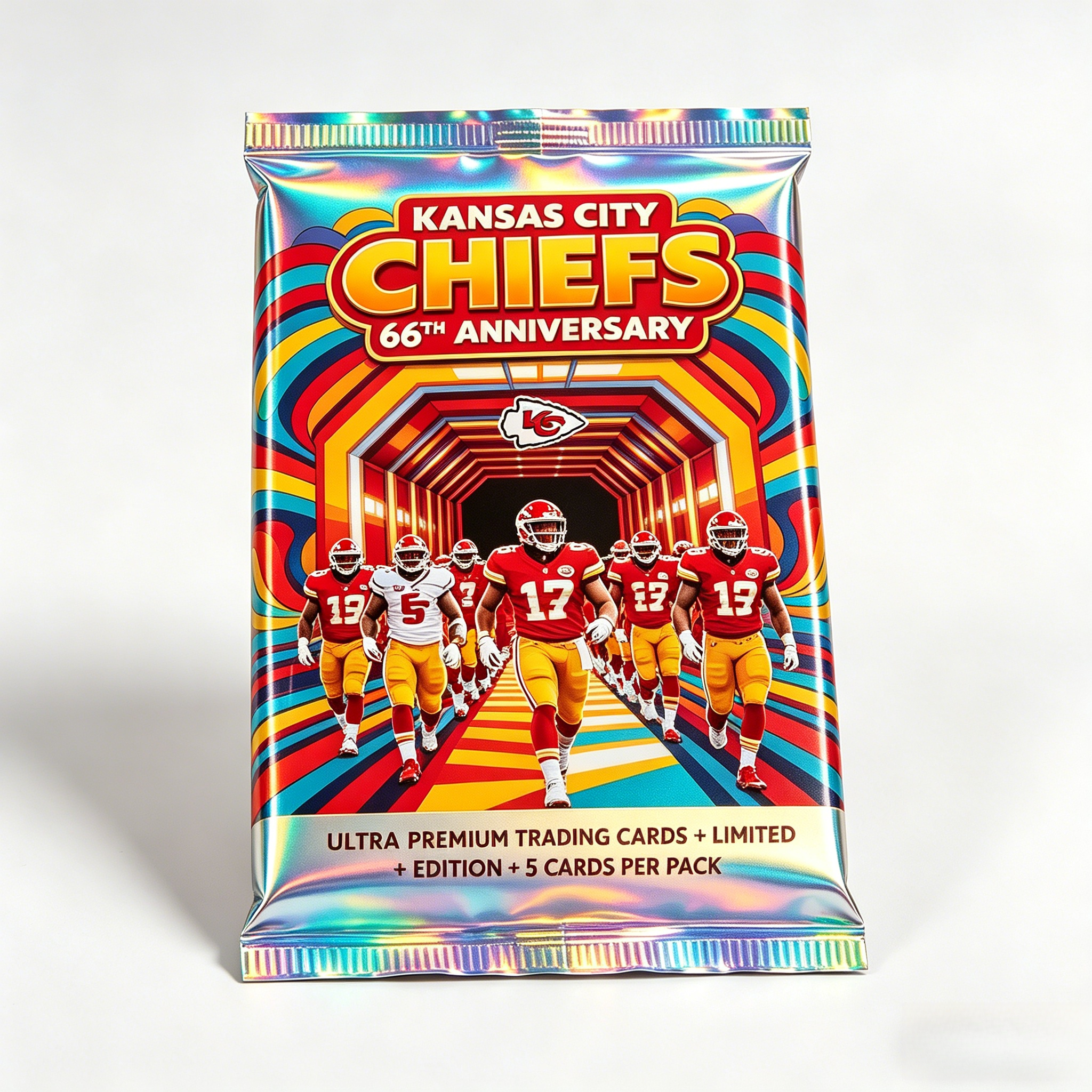 Kansas City Chiefs 66th Anniversary Collector Trading Card Set