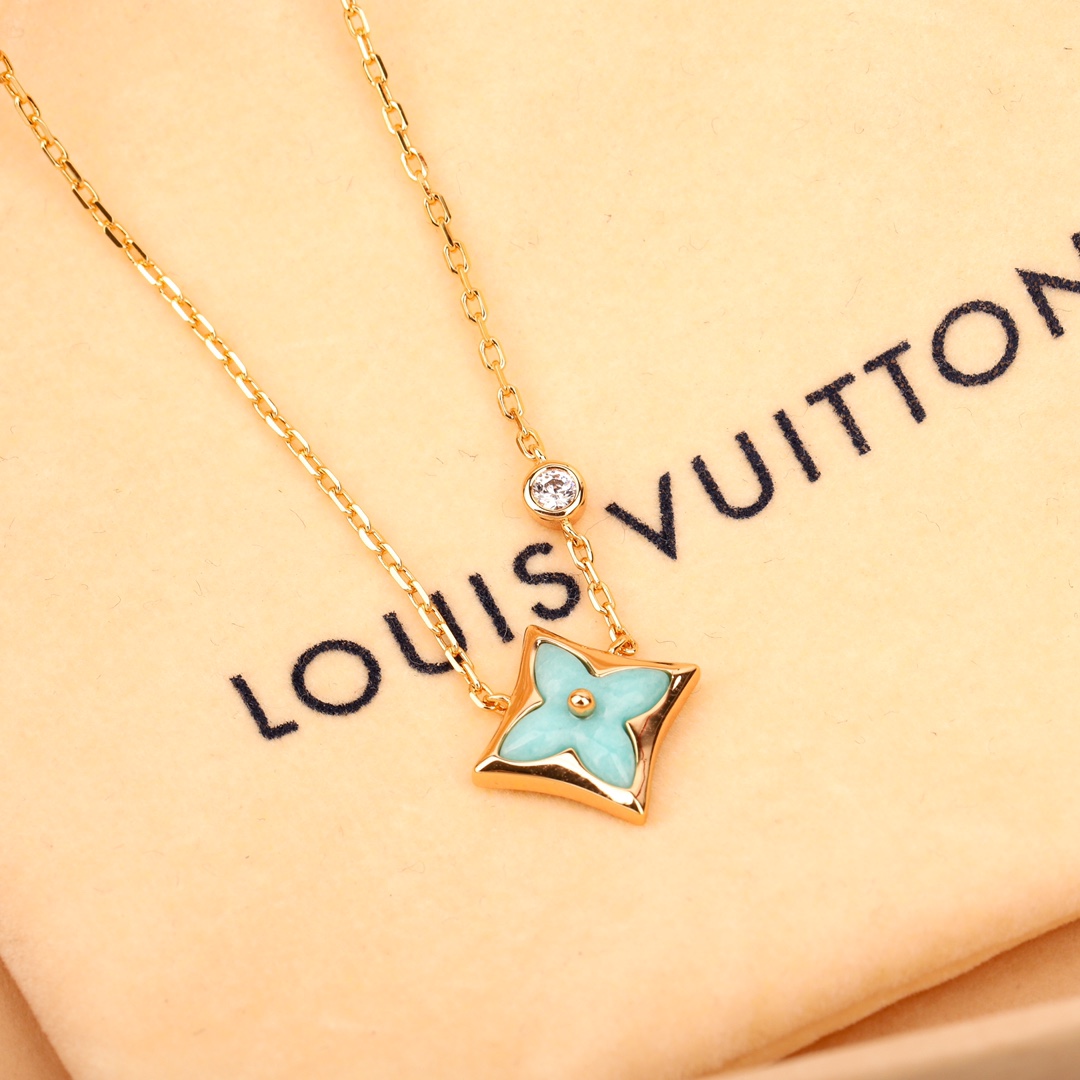 Louis Vuitton Amazonite Necklace
