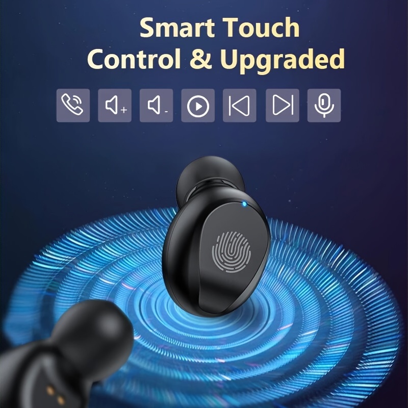 TWS Waterproof Headset Wireless Sport Headset , Mobile Phone Hi Fi Stereo Music With Microphone Noise Reduction Display For Moblie Phone.  Goodlooking Thoughtful Gift For Men/Women/ Girlfriend/Boyfriend/Friend/Birthday Gift