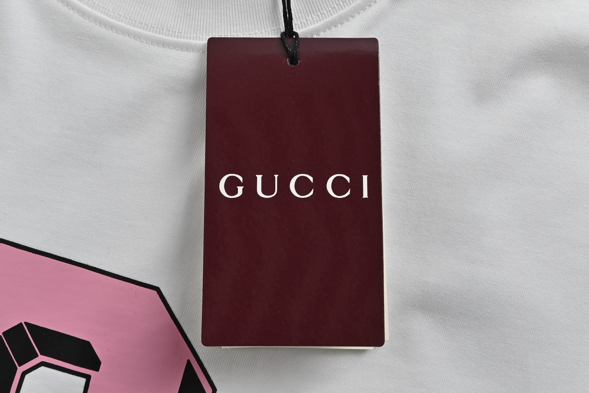 Gucci 25ss pattern lettering logo print short sleeves