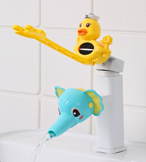 Cute little yellow duck faucet extender