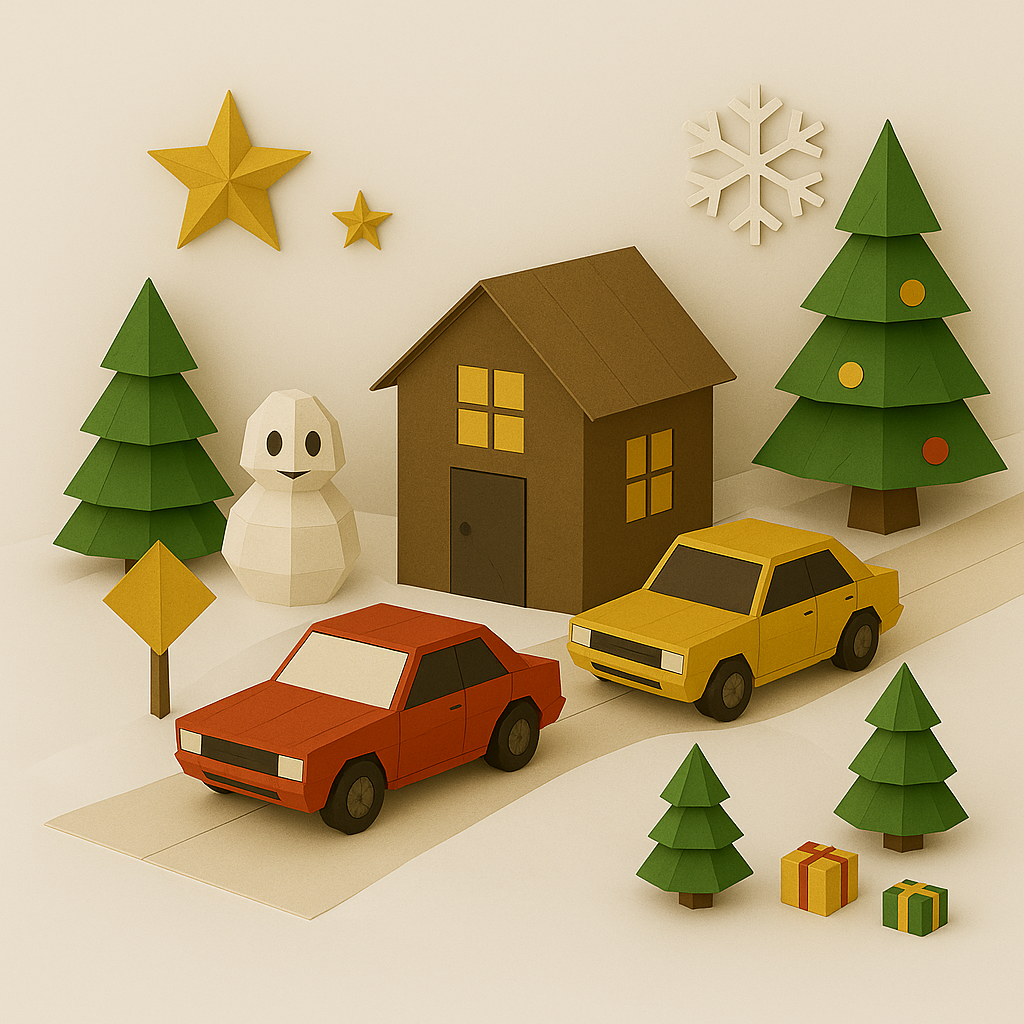 DIY Paper Cars Craft Kit