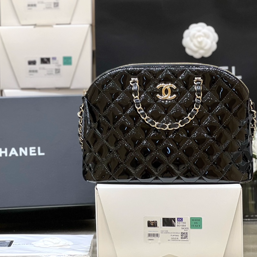 Chanel 23S Spring/Summer Collection Patent Leather Shell Bag AP3969