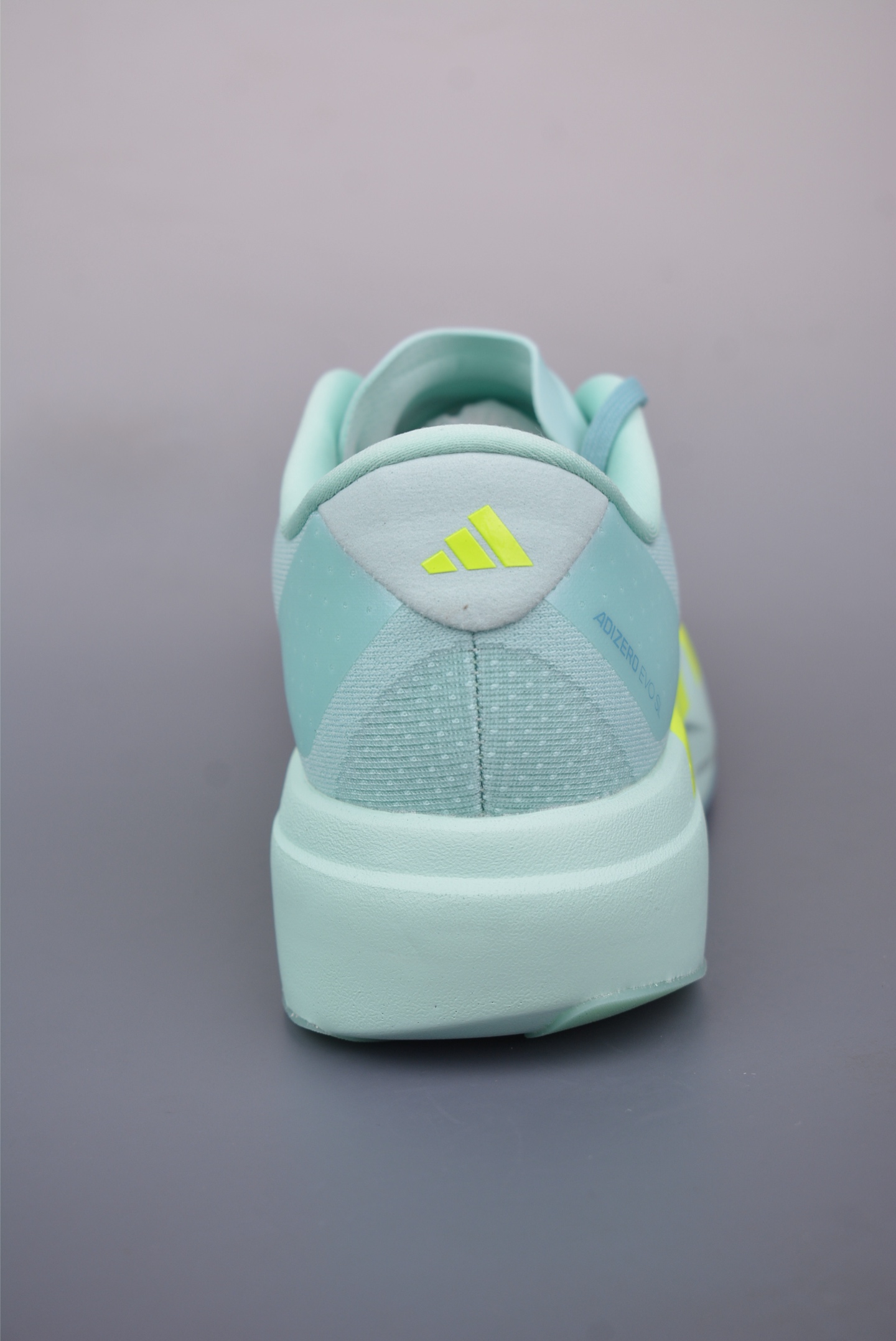 Adidas Adizero Evo SL M running shoes Mesh Light Blue Fluorescent Green JS4452