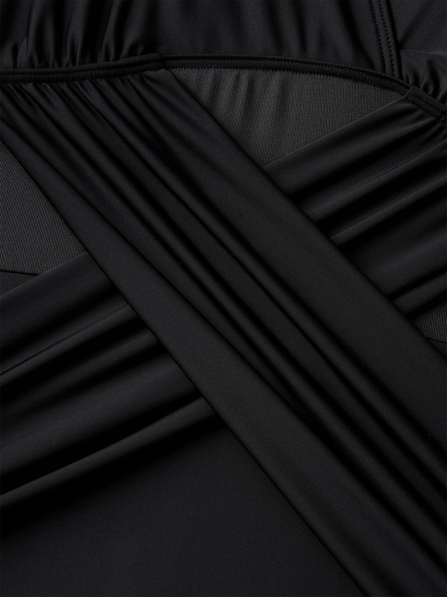 Cross-Over Sheer One-Piece Swimsuit