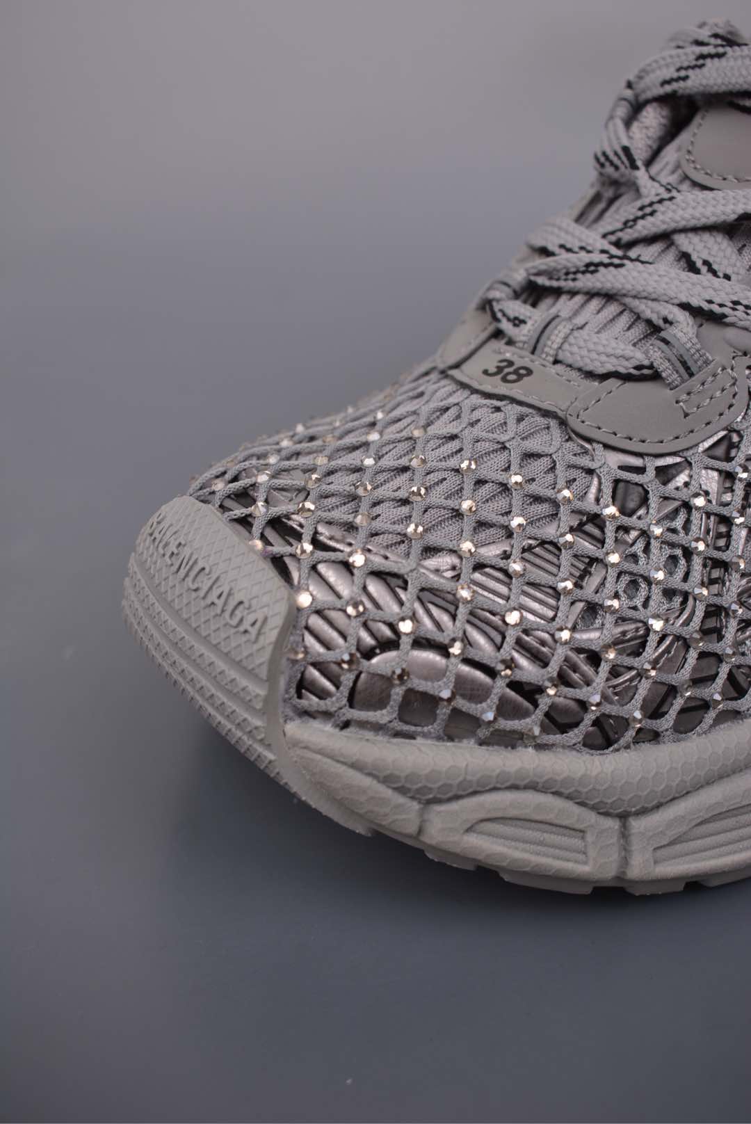BALENCIAGA  3xl Fishnet Sneaker in Eggshell
