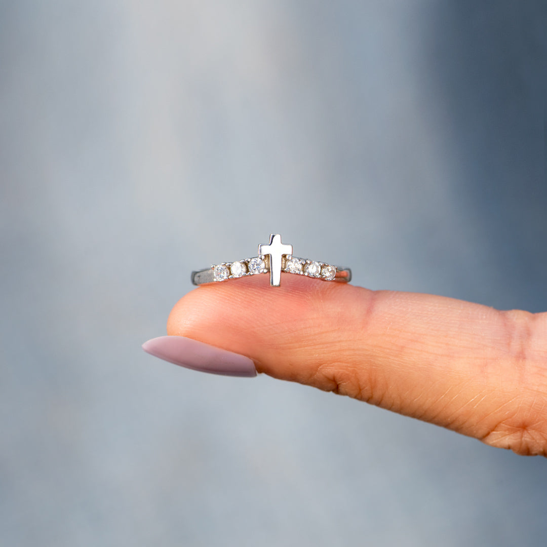 Storms Of Life Cross Arch Ring