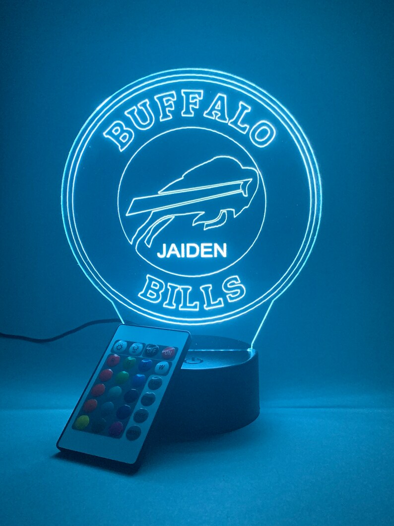 BUFFALO BILLS 3D LAMP PERSONALIZED