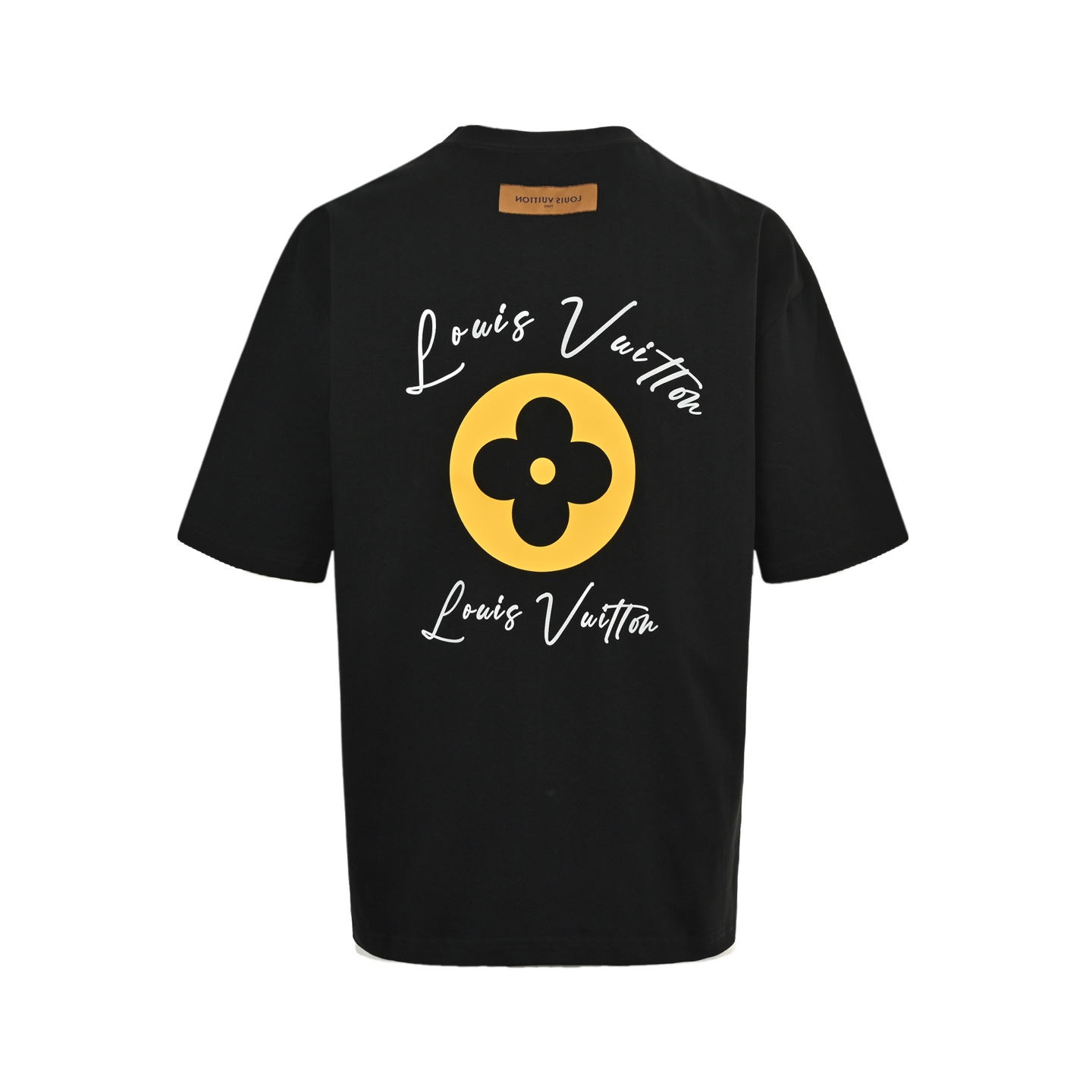 Louis Vuitton 25ss yellow cross short-sleeved shirt
