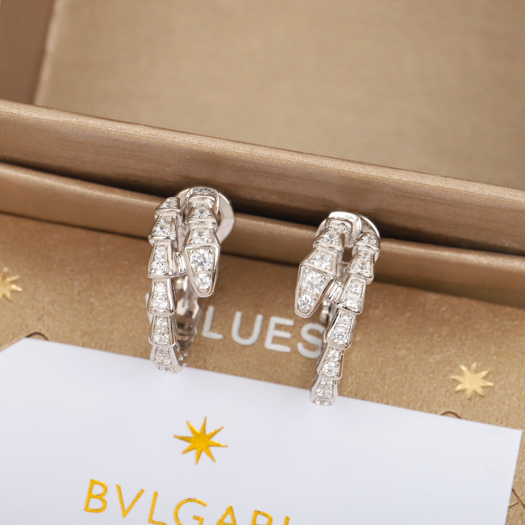 Bulgari snake earrings