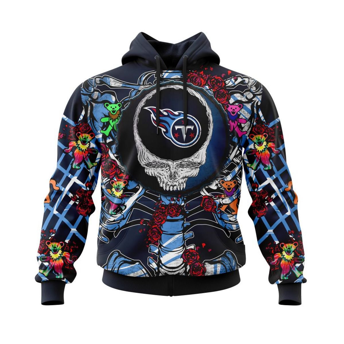 TENNESSEE TITANS 3D HOODIE MIX GRATEFUL DEAD