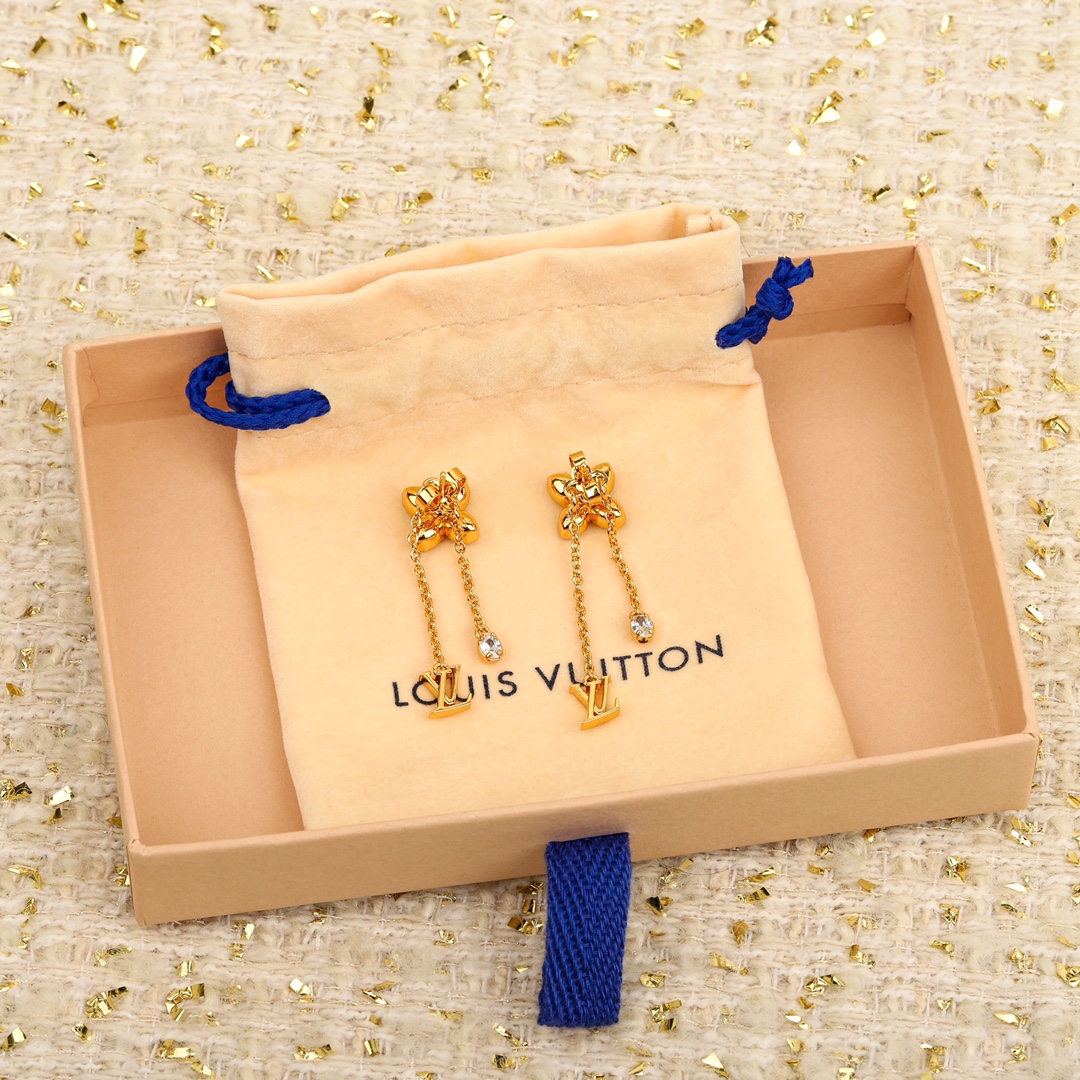 Louis Vuitton Four Leaf Clover Earrings