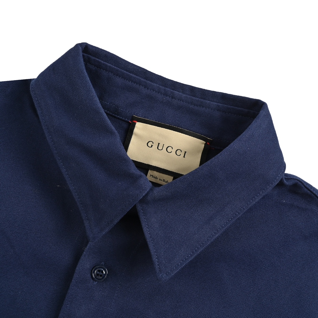 Gucci 24Fw lapel pocket canvas jacket