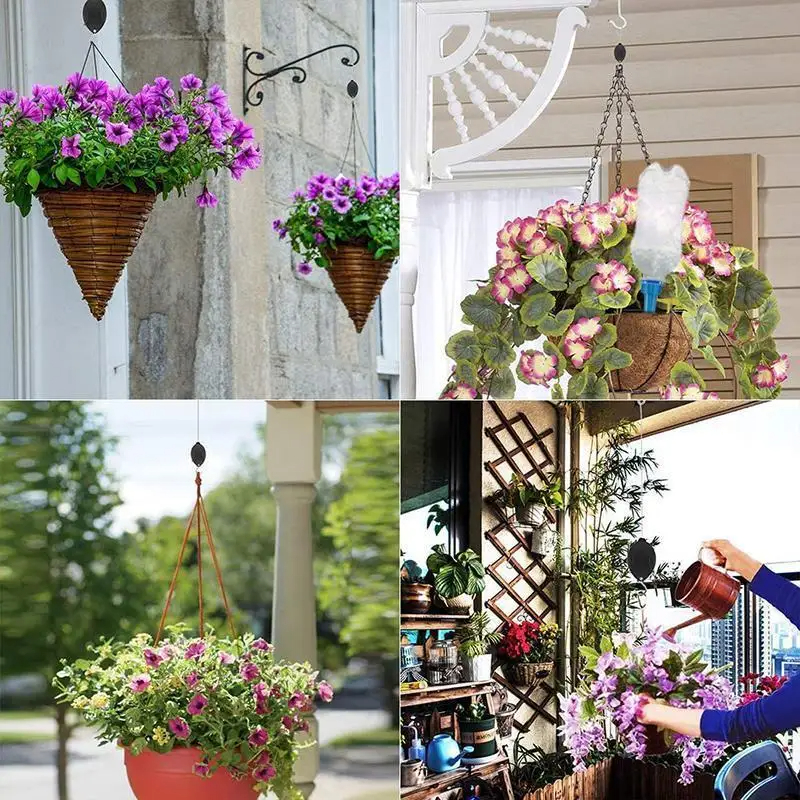 🔥Last Day Promotion - 50% OFF🔥🌳Plant Pulley Set For Garden Baskets Pots, Birds Feeder❤️❤️Buy 10 Get 5 Free && Plummet $20 👉Only $59.99