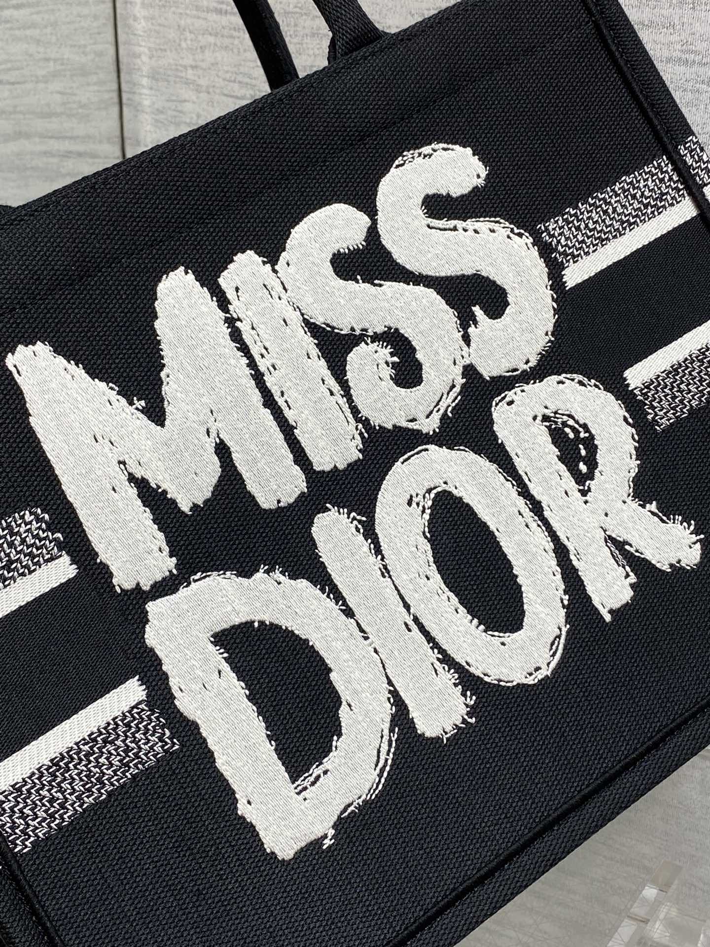 Dior Miss Embroidered Tote Shopping Bag